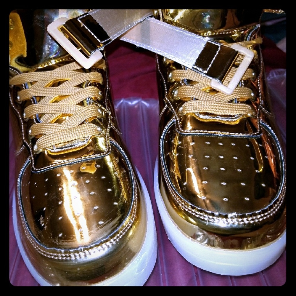 Gold lighted high tops